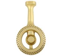AMUSLESUR Accessoire de Remplacement pour Tête de Brûleur à Gaz en Fonte Dorée, Adapté aux Cuisinières Domestiques, Installation Rapide pour Cuisson