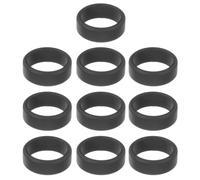 AMUSLESUR Anneaux en Silicone Bagues Élastiques et Souples 10 Pièces pour Hommes Larges Bords Inclinés, pour Natation et Plongée