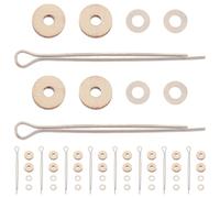AMUSLESUR Articulations de Fabrication de Jouets rotatives pour Ours, 10 Set pièces détachées en Bois et métal pour décoration Maison
