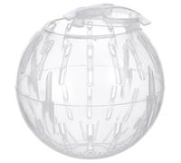 AMUSLESUR Balle d'exercice pour Hamster en Plastique Blanc Trous de Ventilation, Compact et Stylé pour Augmenter L'activité des Petits Animaux