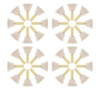 AMUSLESUR Bâtonnets de Moxa Traditionnels 50 Ensembles Cônes Allongés et Base en Laine, Kit de Moxibustion Domicile et Relaxation Spa