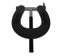 AMUSLESUR Berceau de Table de Spa Ergonomique en Alliage Noir, Support pour Appuie-tête U de Berceau, pour Fauteuils et Lits de Massage en Spa