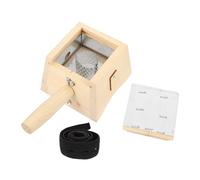 AMUSLESUR Boîte de Moxibustion en Bois Jaune Surface Lisse sans Bavure, Support pour Massage du Ventre Cou, Complément la Médecine Traditionnelle