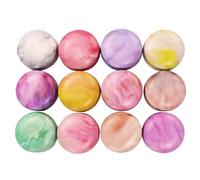 AMUSLESUR Boîtes Rondes Design Créatif -blanc Lot de 12 pour Rangement, Mini Coffrets Bonbons Scellés et Couleur Vive pour Fête et Petits Objets