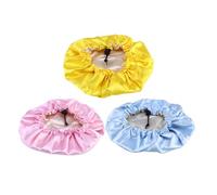 AMUSLESUR Bonnets de Nuit en Satin pour Protéger et Envelopper Cheveux le Sommeil 3pcs pour Garçon et Filles Lacet Élastique Réglable