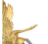 AMUSLESUR Bouchon Décoratif et Résistant à L'usure de Bouteille de Vin en Alliage de Zinc D'aigle Doré pour Bouteilles de Vin et Cocktails