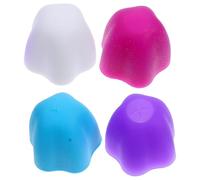 AMUSLESUR Bouchons de Dentifrice 4 Pièces en Silicone Alimentaire Auto-scellants Distributeurs Pratiques Prévention des Résidus pour Pâte Dentifrice à Domicile