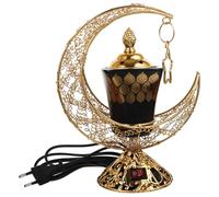 AMUSLESUR Brûleur Arabe Électrique Céramique Plug-in Support Décoratif pour Bakhoor Ambiance Paisible pour Maison Bureau et Yoga