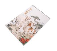 AMUSLESUR Calendrier Mural 2027 Minimaliste pour Bureau et Chambre, Solution D'accrochage Gain de Place avec Reliure Spirale et Grands Carreaux Organisation Claire