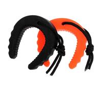 AMUSLESUR Cales de Porte Anti-Pincement Type C Lot de 2 pour Sécurité Incendie 2.56X2.36X0.59 Pouces Usage Pompiers et Police