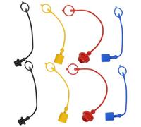 AMUSLESUR Capuchons de Coupleur Hydraulique 8 Pièces Plastique Légers pour Protection Anti-Poussière Raccords Rapides 1/2'' Maintenance Industrielle