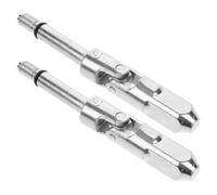 AMUSLESUR Cardan Hydraulique Cric 2 Pièces Joint en Fer 16Mm Tête Carrée 143Mm Longue Adapté pour Cric Voiture et Béquille Hydraulique Remorque