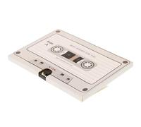 AMUSLESUR Carte de Vœux Enregistrable de Cassette Rétro Enregistreur Audio 30 Secondes, Papier Rigide Blanc, pour Remercier Amis et Famille