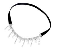 AMUSLESUR Chaîne Corporelle pour Cuisse Perles Synthétiques, Accessoire de Mode Bohème Réglable, Bijou Élégant pour Femmes, pour Événements et Cérémonies