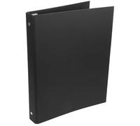AMUSLESUR Classeur à Anneaux Reliure à 4 Trous en Papier Kraft Noir A4 Couverture Solide pour Rangement Sécurisé pour Protection des Documents