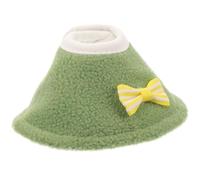 AMUSLESUR Collier Anti-Morsure pour Perroquet, Protège Plaies, Vert | Polaire, Tour de Cou 8-9, 5cm, Convalescence Après Chirurgie ou Blessure, pour Oiseau