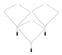 AMUSLESUR Cordon de Protection Anti-perte 3 Pièces pour Aides Auditives Léger en Nylon et Abs, Facile à Attacher, pour Garçon et Filles et Personnes Âgées