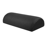 AMUSLESUR Coussin de Massage Semi-cylindrique pour Repose-Pieds Noir en Tissu Lavable et Résistant, pour Bureau et Voyages Longs Plusieurs Styles