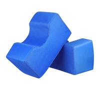 AMUSLESUR Coussin de Soutien pour Main et Pied Bleu 2pcs en Polyester et Mousse, Facilite et Nettoyable, pour Patients Alités à Domicile Milieu