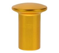 AMUSLESUR Couvercle de Frein à Main Installation Facile et Polyvalente en Alliage D'aluminium Or, Bouton de Glissement Protection Solide du Levier pour Voiture