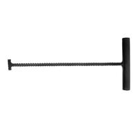 AMUSLESUR Crochet de Relevage de Regard Métallique de T, Lève-couvercle Robuste en Acier D’armature 30 Cm X 8 Mm, Outil Industriel pour Manutention et Levage des Plaques D’égout
