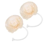 AMUSLESUR Diffuseurs d'Huiles Essentielles Miniatures Lot de 2 Cordon en Coton et Fleurs en Papier de Moelle de Sureau pour Bureau Voiture Chambre Accessoire Parfum et Décoration