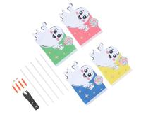 AMUSLESUR Drapeau de Vélo Blanc avec Mât en Fer Léger et Haute Visibilité, Accessoire Garçon et Filles Adapté pour Vélo de Montagne et Déplacements Urbains en Quartiers
