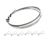 AMUSLESUR Élément Chauffant Plat 3 MM X 3 M pour Machine sous Vide Dispositif Anti-Vibrations, Kit Réparation pour Usage Domestique, Compatible Scelleuse Manuelle 6 Clips