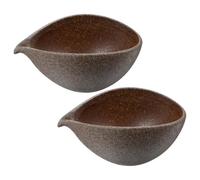 AMUSLESUR Ensemble de 2 Tasses à Thé Japonaises en Céramique avec Bec D'aigle, Design Créatif Style Gongfu pour Cérémonies de Thé, Fonction Verseuse et Amélioration de L'arôme