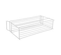 AMUSLESUR Étagère de Rangement Salle de Bain Niveaux Organiseur Métallique Multi-Usage pour Comptoir Support Résistant à Humidité pour Cosmétiques et Articles de Toilette Blanc