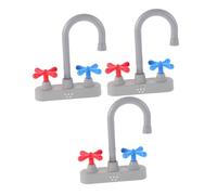AMUSLESUR Évier Cuisine Factice 3 Pièces en Plastique pour Garçon et Filles Accessoires de Jeu D’Imitation Robinet pour Jeu Éducatif à la Maison Ensemble pour Filles et Garçons