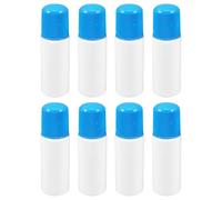 AMUSLESUR Flacons Applicateurs Éponge Rechargeables 30ml Étanches et Résistants aux Chutes Lot de 8 en Plastique Bleu pour Soins Familiaux et Voyages