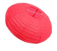 AMUSLESUR Lanterne en papier rouge pliable 15.75X15.75X8.66In abat-jour de plafonnier pour éclairage suspendu et soirées de pendaison de crémaillère