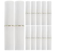 AMUSLESUR Lot de 12 Tubes à Lèvres Vides en Plastique Blanc, Rechargeables, 2,8g, Design Moderne et Fin pour Cosmétiques Faits Main et Modes de Vie Mobiles