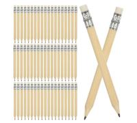 AMUSLESUR Lot de 150 Crayons de Golf Hb en Bois Pré-taillés Écriture Fluide avec Gomme Longueur 10 Cm, pour Scorecards et Tournois