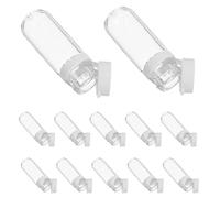 AMUSLESUR Lot de 20 Flacons de Lotion Rechargeables 2ml en Verre et Plastique, Légers et Étanches, pour Soins Peau Quotidiens et Voyages