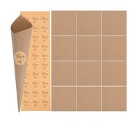 AMUSLESUR Lot de 30 Cônes de Pétales de Confettis en Papier Robuste avec Autocollants, Cornets Polyvalents pour Petits Bouquets ou Bonbons Lors de Mariages