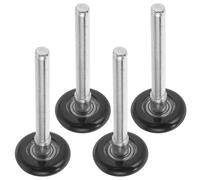 AMUSLESUR Lot de 4 Roulettes de Porte de Garage en Nylon et Acier, Précision Élevée, du Bruit Vibrations, pour Rails de Porte Automatique Résidentielle