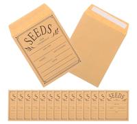 AMUSLESUR Lot de 50 Enveloppes pour Graines en Papier 8x12 Cm, Réutilisables et Scellables, Sachets Pratiques pour Semences, Enveloppes Multi-usages pour Stockage et Organisation de Graines