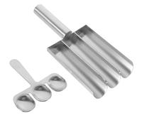 AMUSLESUR Machine à Boulettes de Viande avec Spatule en Acier Inoxydable Prise Confortable et Facile à, pour Boulettes de Crevettes et Viande Maison