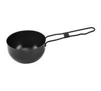 AMUSLESUR Marmite de Camping en Fer Noir Poignée, Facile à Nettoyer, Petite Casserole Multifonction Cuisine Extérieure et Ragoût en Randonnée