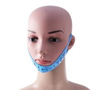 AMUSLESUR Masque de Visage en Silicone pour Femme, Bande de Lifting V pour Soutien la Peau et Remodelage du Menton, Appareil de Massage Facial pour Visage Fin Couleur Couleur Aléatoire
