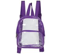 AMUSLESUR Mini Bretelles Doubles en Pvc Paquet à Dos Transparent et Design Anti-poussière pour Garçon et Filles pour Sports en Plein Air et Voyages