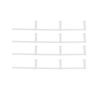 AMUSLESUR Mini Clôture à Piquets 1m en Plastique Blanc pour Jardin