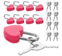 AMUSLESUR Mini Serrure e Cœur Vintage, Alliage Léger 2 Clés, pour Boîte à Bijoux et Valise, Décoration Pratique pour Bureau Féminin Couleur