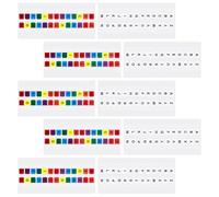 AMUSLESUR Onglets Alphabétiques en Pet Résistants et Faciles à Coller, 30 Feuilles pour Cahiers et Carnets Maternelle, Marqueurs de Page Pratiques pour Bureau et Usage Individuel