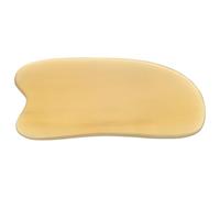 AMUSLESUR Outil de Massage Guasha Facile à en Corne de Buffle Naturel Planche de Massage Portable Bords Lisses Visage Voyage