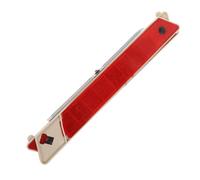 AMUSLESUR Panneau Triangulaire de Présignalisation Pliable en Plastique et Métal, Triangle de Signalisation pour Véhicule Utilitaire et Moto, Accessoire pour Stationnement d'urgence