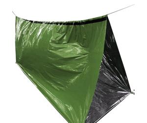 AMUSLESUR Paquet PE, Léger et Facile à Transporter de Couchage d'urgence de Camping Ultra-Fin en Film Aluminium pour Expéditions en Hiver et Automne
