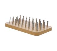 AMUSLESUR Planche Perforée en Bois et Acier Inoxydable pour Rééducation Professionnelle des Doigts, Améliore la Dextérité et Coordination Œil-main en Milieu Hospitalier